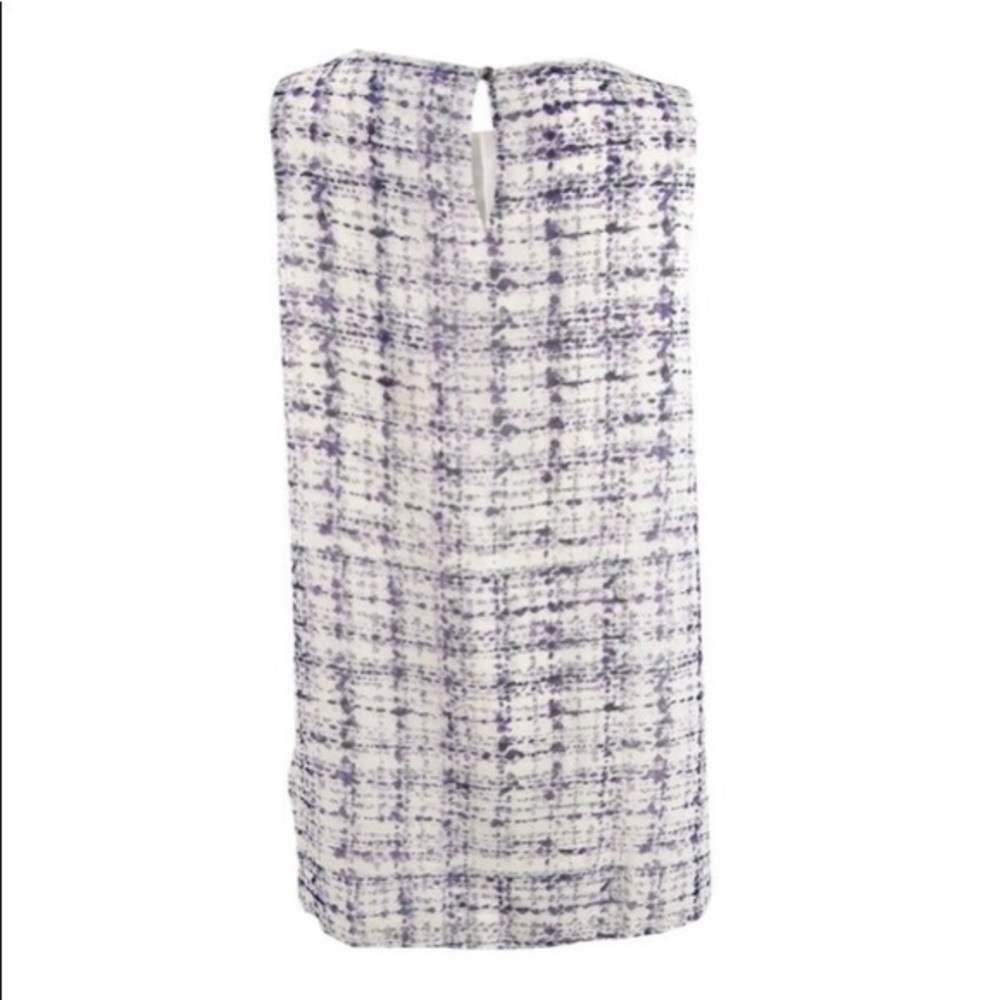 NWT Calvin Klein sleeveless printed blouse - Picture 2 of 2